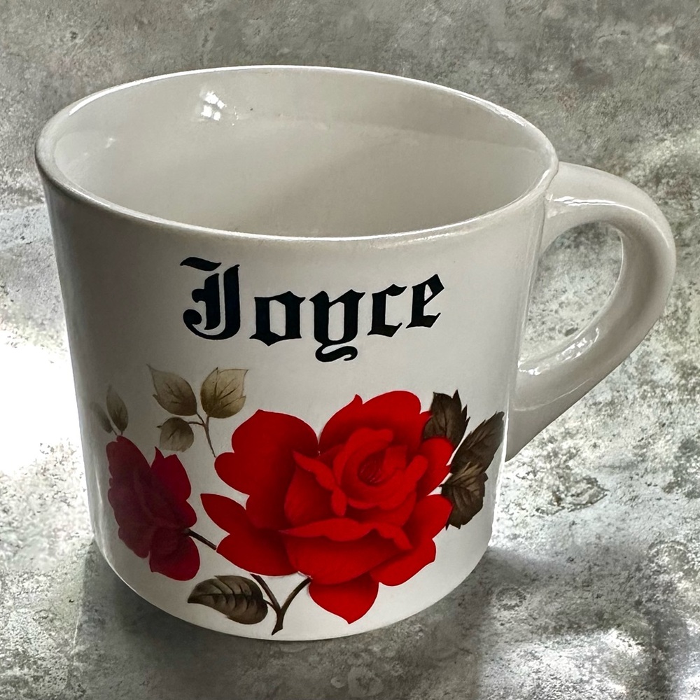 Papel brand 8oz Joyce Floral Mug - Red and White